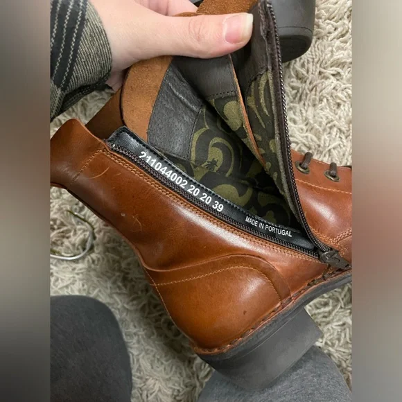Milu Lace-Up Leather Boot FLY LONDON NWT Size 39